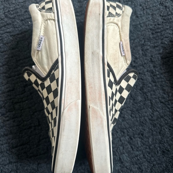 Vans Men’s No Tie Sneakers Black & White Checkers Size 9.5 - Picture 5 of 7